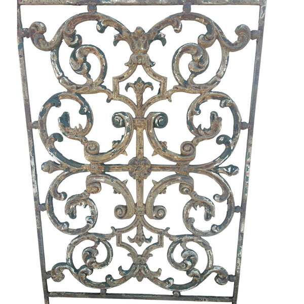 160 feet of Wrought Iron Fence Panels w/ Ornate Cast Iron GA21139