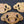 Load image into Gallery viewer, Architectural Salvage Brass Daisy &amp; Tulip Design Drawer Pull Handles Set of 3
