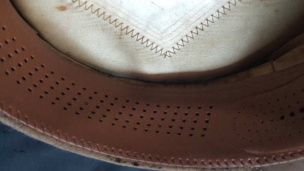 U.S. Pre WWII Officers Hat with Bronze Insignia