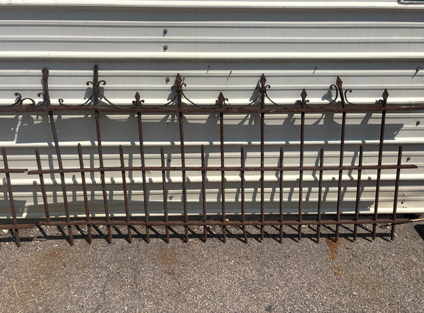 107.5 Feet of Wrought Iron Victorian Fence Panels GA21243