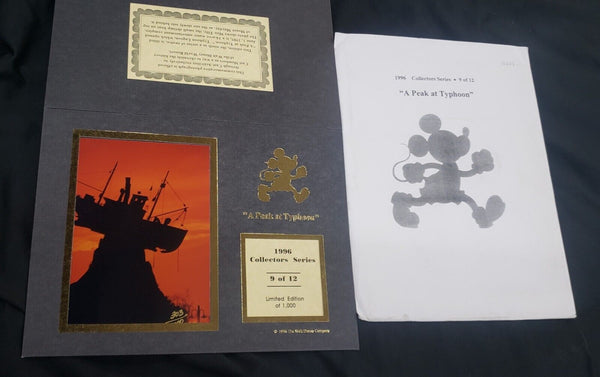 1996 Walt Disney World Collector Series Limited Edition Photos Set of 9 GA9513