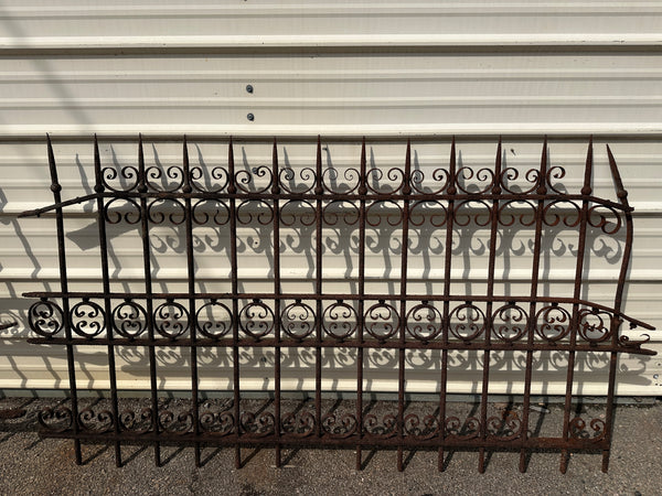 47+ Feet of Antique Wrought Iron Fencing GA20817