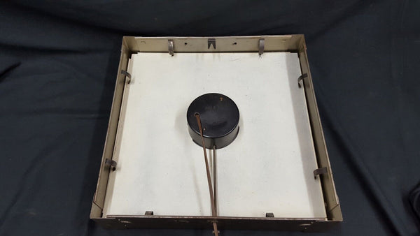 Vintage 1957 Ask For Magic Heels Soles Shoe Repair Square Electrical Wall Clock