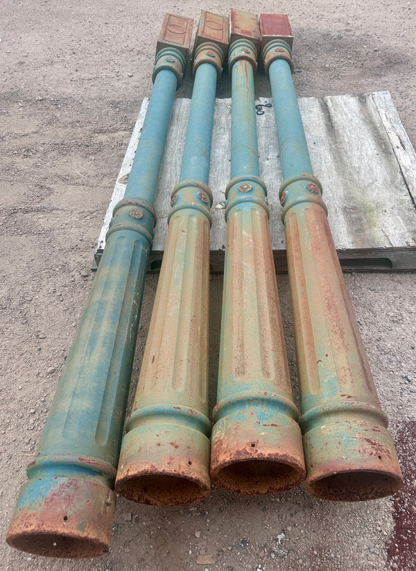 Vintage Cast Iron Pillars from Georgetown, DC - 8 Available - GA21054