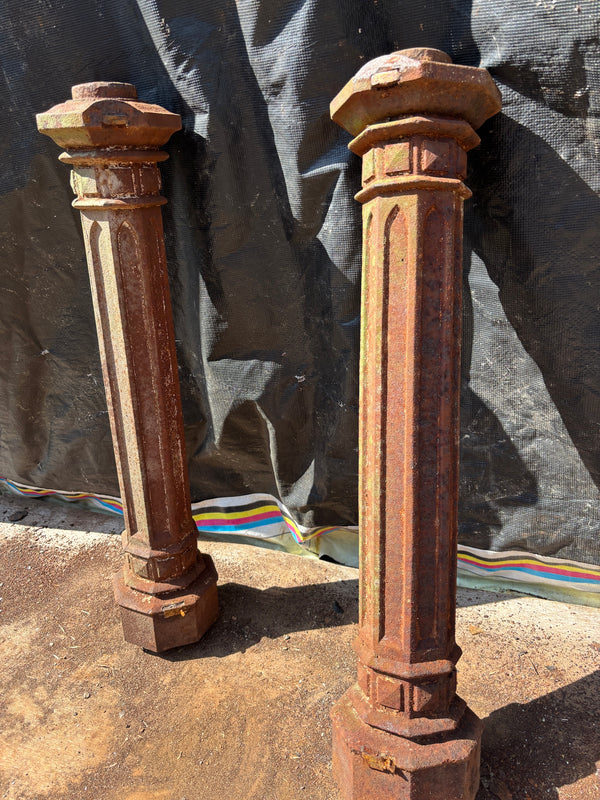 Pair of Cast Iron Newel Posts GA21638