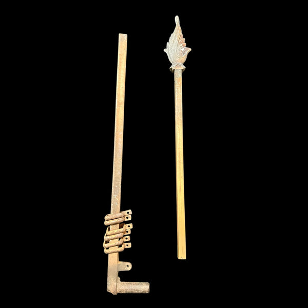 6 1/2 Swing Out Adjustable Curtain Rods (No Brackets) GA20186