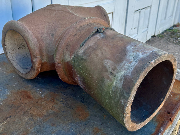 Terracotta Double Pipe Chimney Pot GA20475