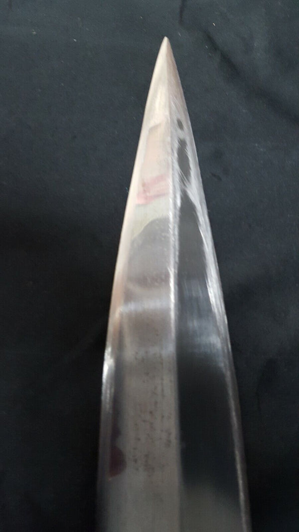 Handmade Knife with Antler Handle & Leather Sheath