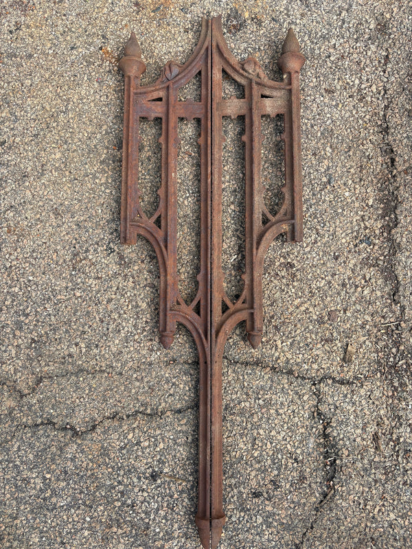 Late 1800s Ornate Cast Iron Column Corbels GA21394
