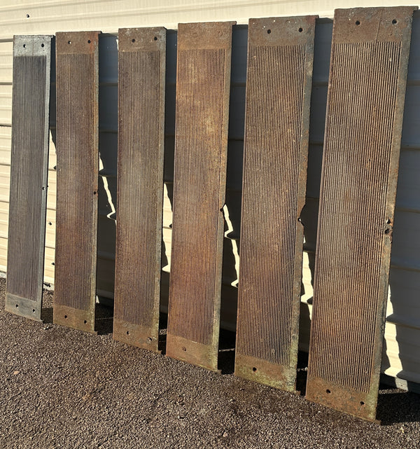 Set of 6 - 57" Wide Cast Iron Stair Treads GA20822