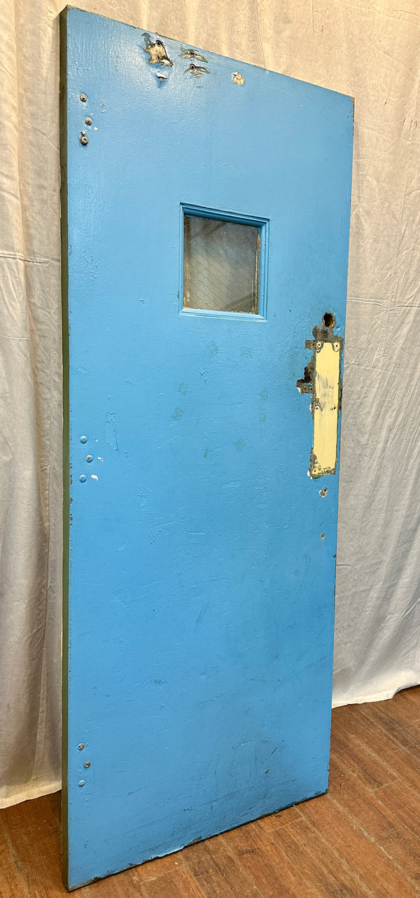 1-Pane Steel & Chicken Wire Glass Door GA20565