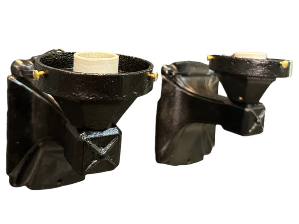 Restored Antique Cast Iron Wall Sconce Pair GA20690