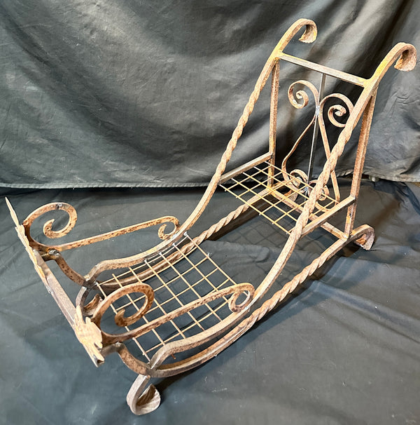Custom Wrought Iron Decorative Holiday Sleigh GA20453