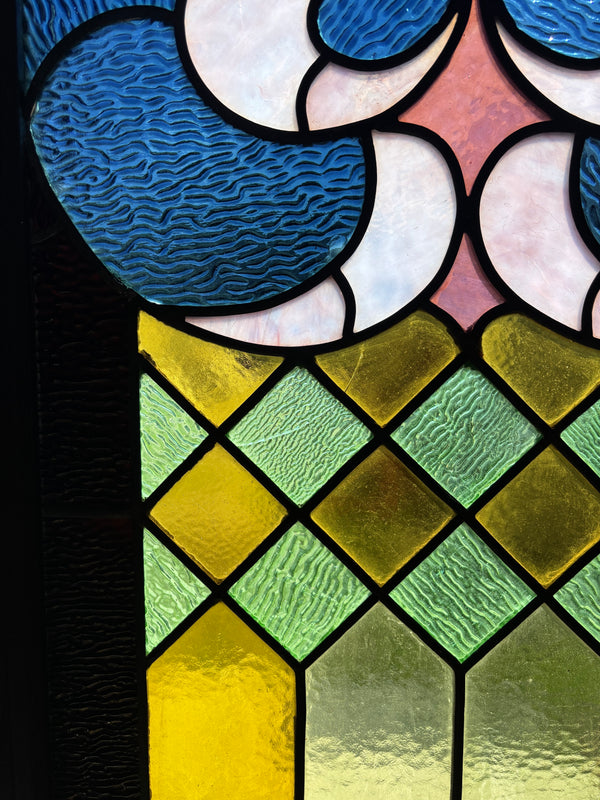 Pair of Stained Glass Cabinet Doors GA21327