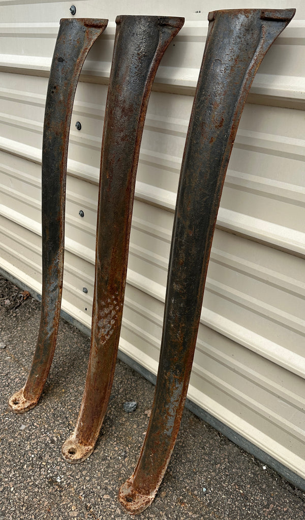 Set of 3 Antique Cast Iron Industrial Table Legs GA20378