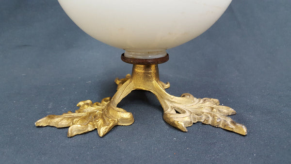 Vintage Art Work w/ Glass Lightening Rod Balls Brass Feet & Top Finial GS00754