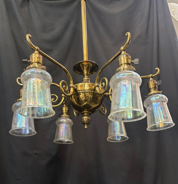 Victorian Brass 6-Light Chandelier GA21195