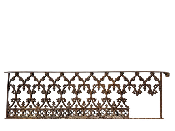 26' Ft of Antique Ornate Cast Iron Garden Gate Fencing GA20848
