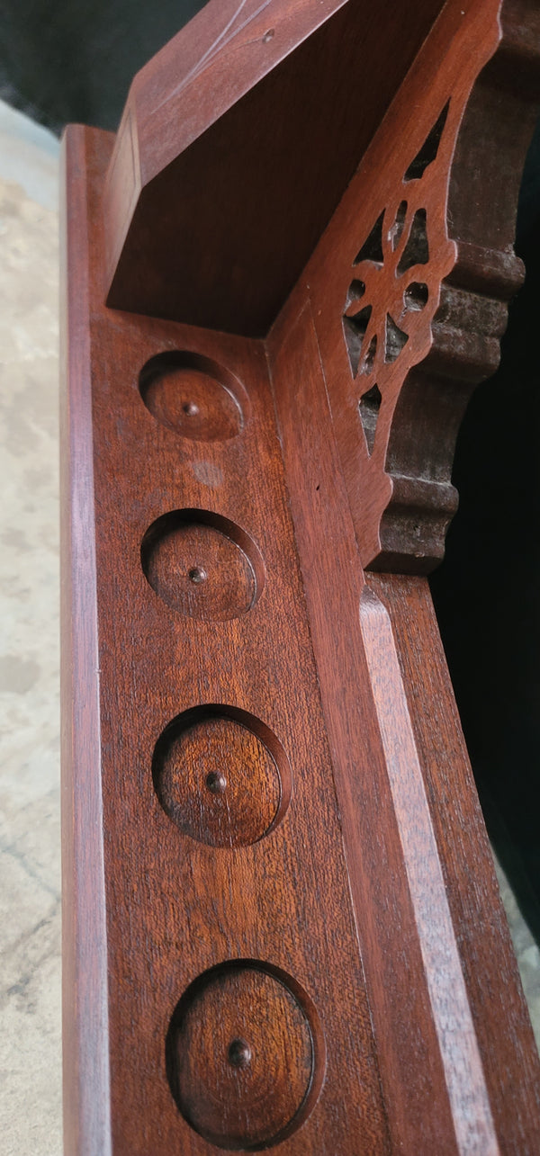 Vintage & Ornate Brunswick Billiards 10 Hole Cue Rack 60" T x 35 1/2" W GS00579