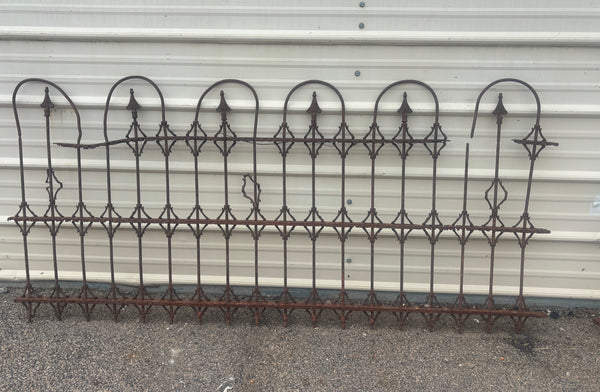 50.5 Feet of Wrought Iron Fence Panels GA21224
