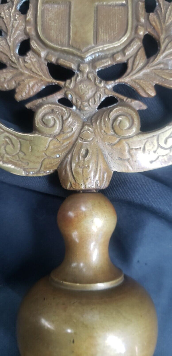 WWII Italian House of Savoy Cast Bronze Flag Pole Topper