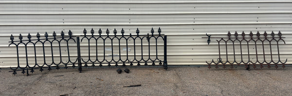 15 Feet of Iron Fence Panels GA21607