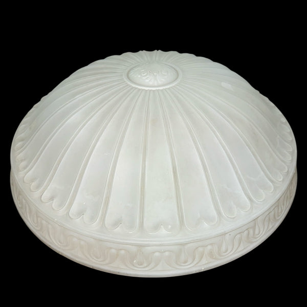 Vintage Frosted Glass Ceiling Light Shade w/ 14" Fitter GA20782