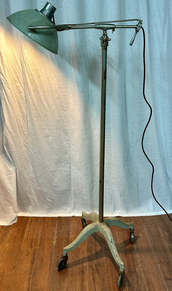 Vintage Industrial Rolling Medical Floor Lamp GA20534