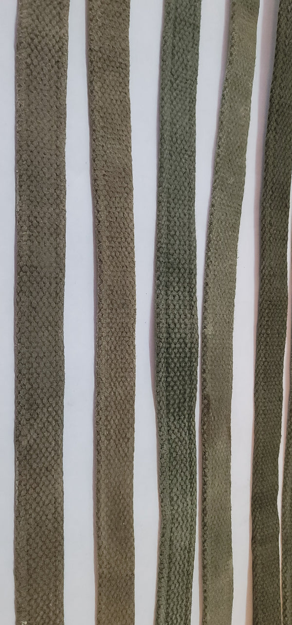 Set of 10 WWII M1941 Bed Roll Equipment Straps GS00673