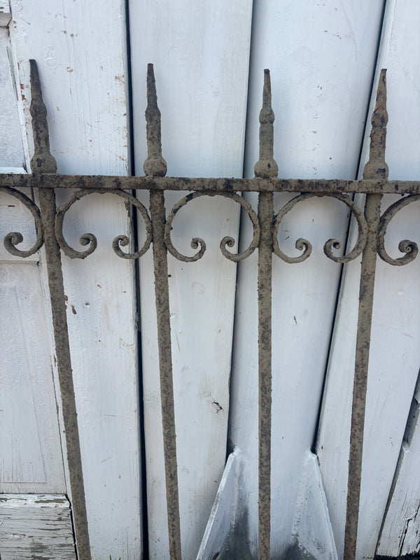 Antique Wrought Iron Fence Panel GA21199
