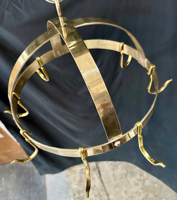 Vintage Brass Pot Hanging Rack GA20801