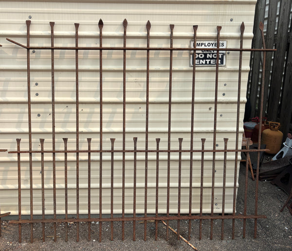 75 Feet of Iron Fence Panels GA21356
