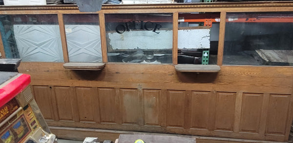 1900's Wood & Glass Pawnbrokers Office Front Panel Set GS00632