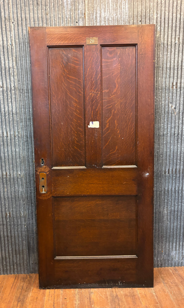3-Panel Wooden Door GA21467