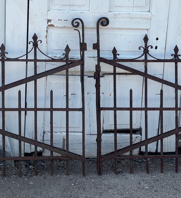 11 Feet of Wrought Iron Victorian Gates GA21245