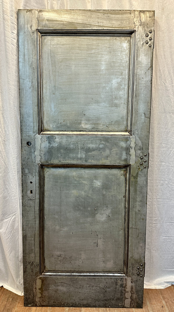 2-Panel Galvanized Steel Door w/ Original Hardware GA20566