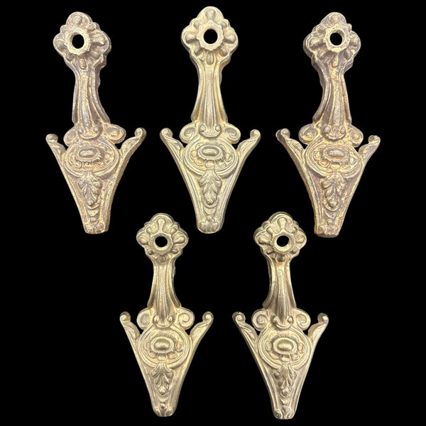 Set of 5 Antique Brass Chandelier Arms GA20706