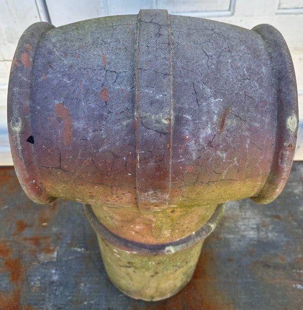 Terracotta Double Pipe Chimney Pot GA20474