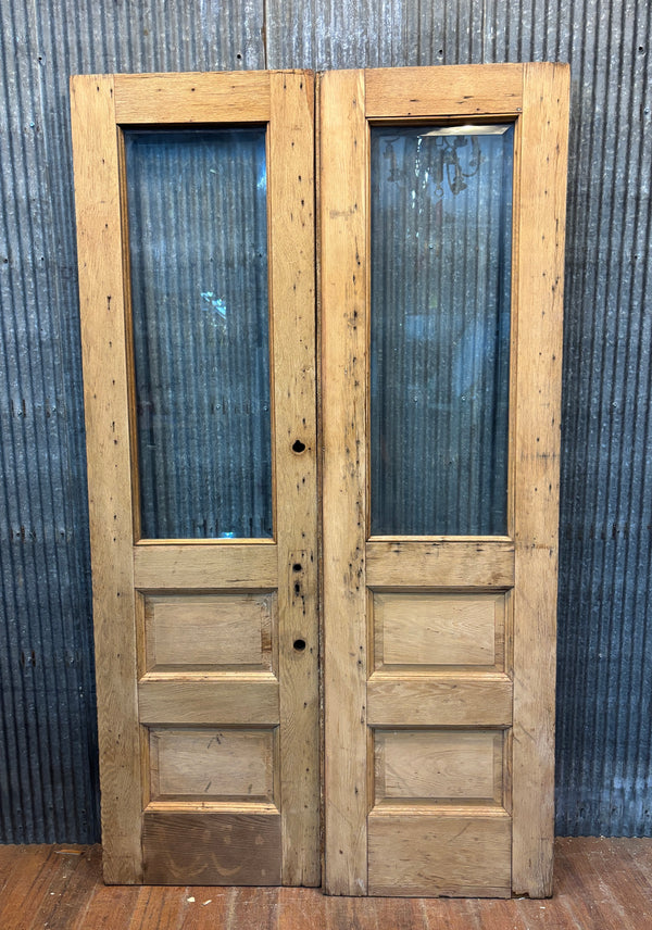 Pair of Doors with Beveled Glass GA21436