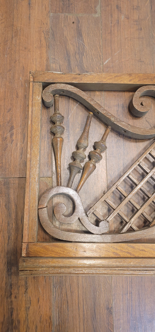 Vintage 6 Foot Long Wooden Victorian Fretwork 17 1/2" x 72" GS00893