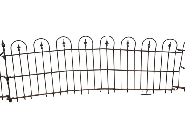 38 Ft of Antique Wrought Iron Hairpin Fencing GA21129