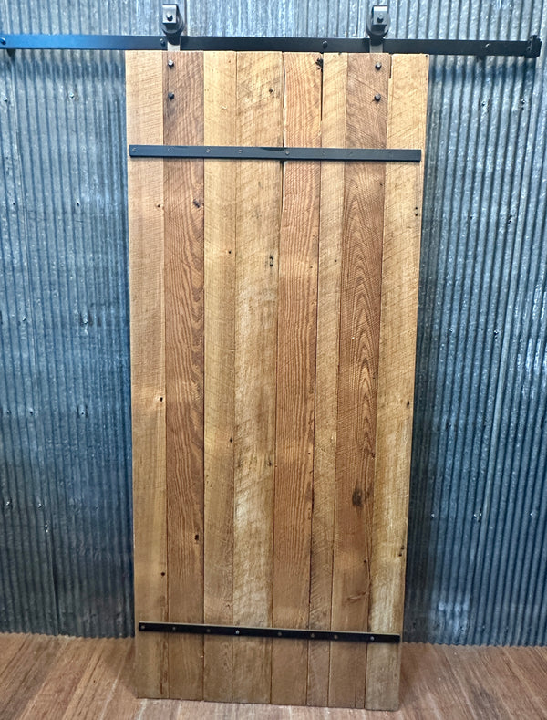 Antique Rolling Door - Made w/ 1850's Heart Pine Flooring GA20392