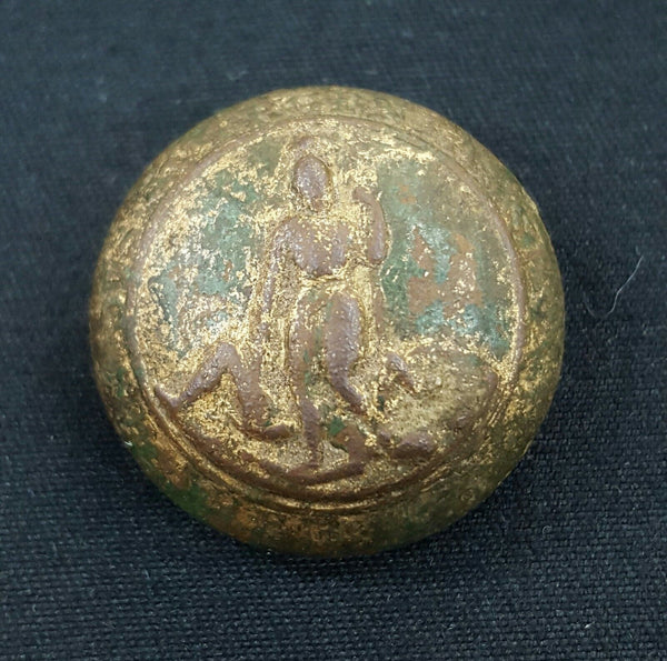 Civil War Dug Cold Harbor Battlefield Virginia State Seal Button GS010927