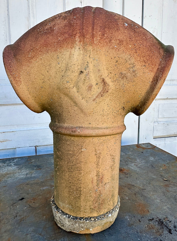 Terracotta Double Pipe Chimney Pot GA20478