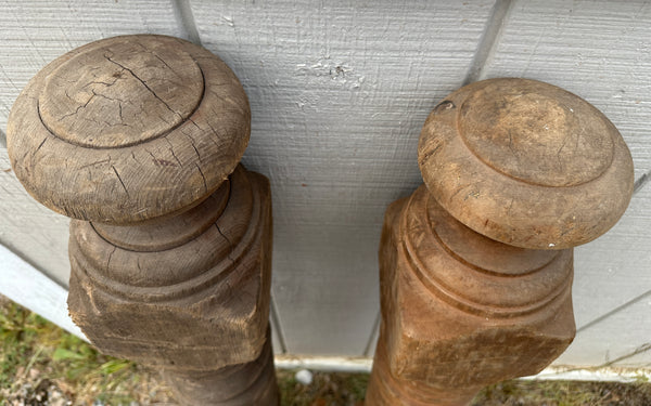 Turned Newel Post Pair GA20304