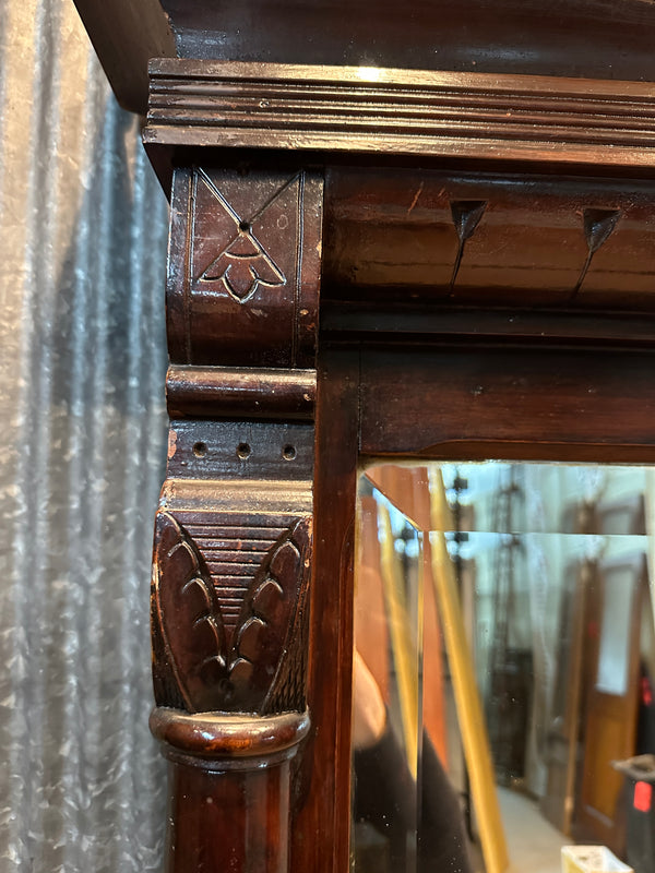 Victorian Era Eastlake Mirror w/ Original Mercury Glass GA20300