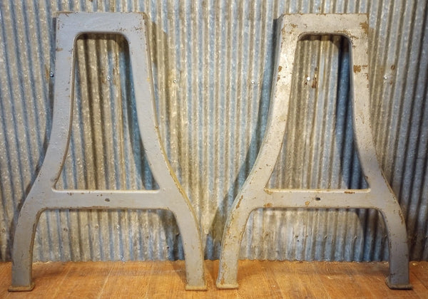Pair of Cast Iron Machine Legs 30" Tall x 22" Wide GA-S080