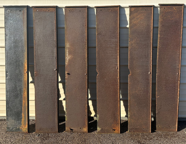 Set of 6 57" Long Cast Iron Stair Treads GA20616