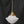 Load image into Gallery viewer, Restored Art Deco Pendant Light w/ Ribbed Bullet Point Shade GS01022
