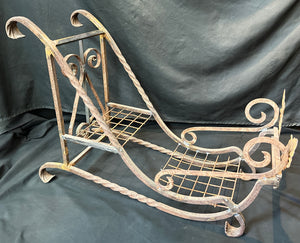 Custom Wrought Iron Decorative Holiday Sleigh GA20453